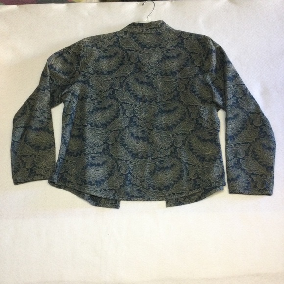 NEW Chico's Paisley Cotton Jacket Size XL 16 - Picture 5 of 5